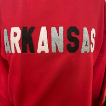 Load image into Gallery viewer, CHENILLE Arkansas crewneck sweatshirt
